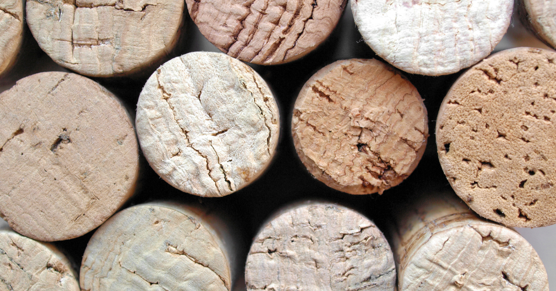 vinos espumosos, tapones de corcho natural